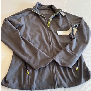 NWT $89 Sport Solutions‎ by Soma Vent Go Active Jacket Heather Grey XS Zip Front